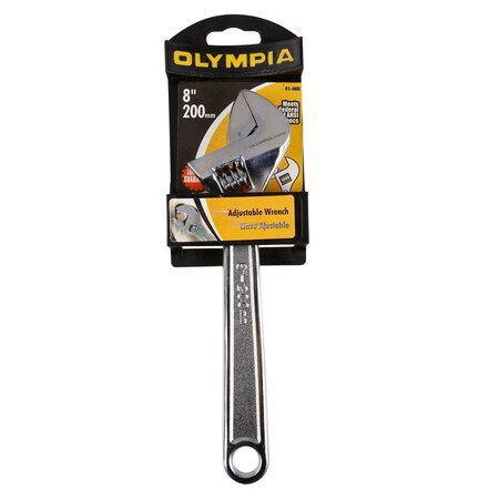 Olympia Tools ADJUSTABLE WRENCH 8""L 01-008